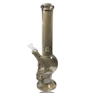 15" Straight Skull Glass Bong | Water Pipes For Sale | Free NZ Shipping