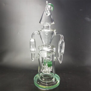 15" Triangle Recycler Glass Bong/Water Pipes For Sale | Free NZ Shipping