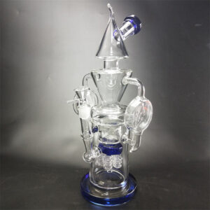 15" Triangle Recycler Glass Bong/Water Pipes For Sale | Free NZ Shipping