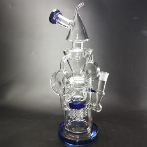 15" Triangle Recycler Glass Bong/Water Pipes For Sale | Free NZ Shipping