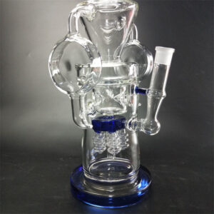 15" Triangle Recycler Glass Bong/Water Pipes For Sale | Free NZ Shipping