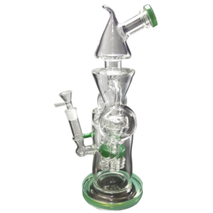 15" Triangle Recycler Glass Bong/Water Pipes For Sale | Free NZ Shipping