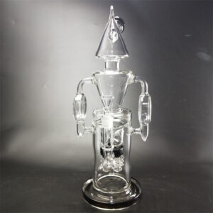 15" Triangle Recycler Glass Bong/Water Pipes For Sale | Free NZ Shipping