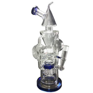 15" Triangle Recycler Glass Bong/Water Pipes For Sale | Free NZ Shipping