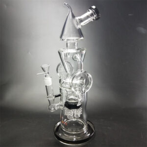 15" Triangle Recycler Glass Bong/Water Pipes For Sale | Free NZ Shipping