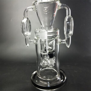 15" Triangle Recycler Glass Bong/Water Pipes For Sale | Free NZ Shipping