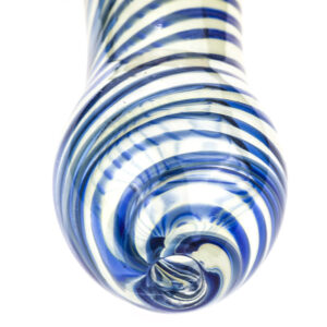 Honeycomb Glass Spoon Pipe w/ Swirl Strips For Sale | Free NZ Shipping