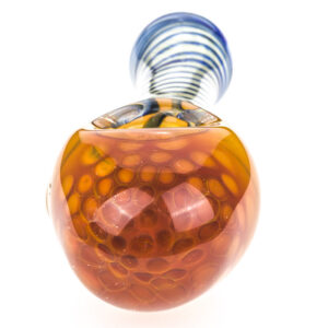 Honeycomb Glass Spoon Pipe w/ Swirl Strips For Sale | Free NZ Shipping