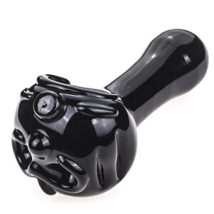 Totem Theme Black Glass Pipe For Sale | Best Smoke Shop |Free NZ Shipping