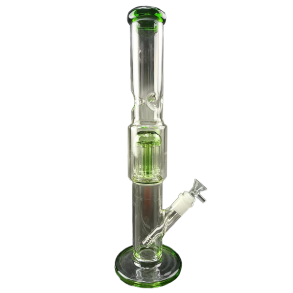 16" Green Tree Perc Glass Bong/Water Pipes For Sale | Free NZ Shipping