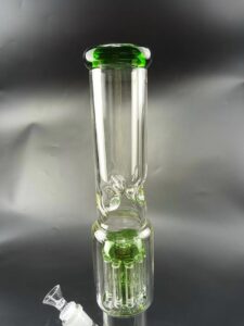 16" Green Tree Perc Glass Bong/Water Pipes For Sale | Free NZ Shipping