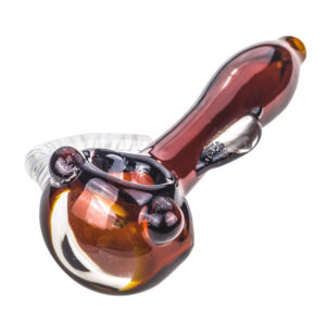 Glass Spoon Pipe with Glass Horns | Weed Bowls For Sale |Free NZ Shipping