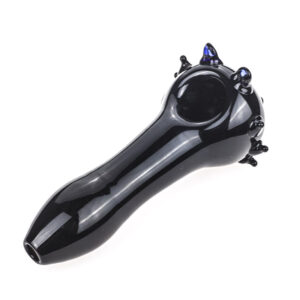 Black Glass Spoon Pipe