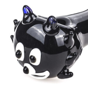 Black Glass Spoon Pipe