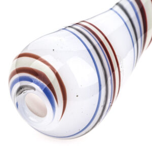 Spiral White Glass Spoon Pipe | Weed Bowls For Sale | Free NZ Shipping