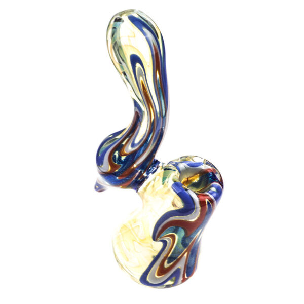 Swirl Pattern Glass Sherlock Bubbler/Water Pipe For Sale|Free NZ Shipping