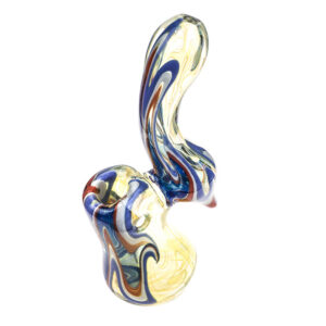 Swirl Pattern Glass Sherlock Bubbler/Water Pipe For Sale|Free NZ Shipping