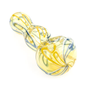 Glass Spoon Pipe w/ Swirl Strips | Weed Bowls For Sale | Free NZ Shipping