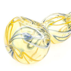 Glass Spoon Pipe w/ Swirl Strips | Weed Bowls For Sale | Free NZ Shipping