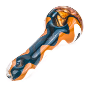 Honeycomb Glass Pipe w/ Ripple Pattern | Smoke Shop | Free NZ Shipping