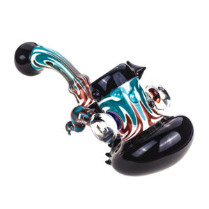 Rasta Black Glass Bubbler Pieps | Weed Bowls For Sale | Free NZ Shipping