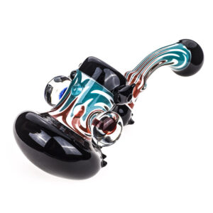Rasta Black Glass Bubbler Pieps | Weed Bowls For Sale | Free NZ Shipping