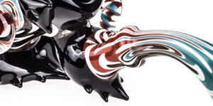 Rasta Black Glass Bubbler Pieps | Weed Bowls For Sale | Free NZ Shipping