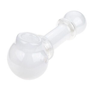 White Glass Spoon Pipe w/ Maria Rings | Best Smoke Shop |Free NZ Shipping