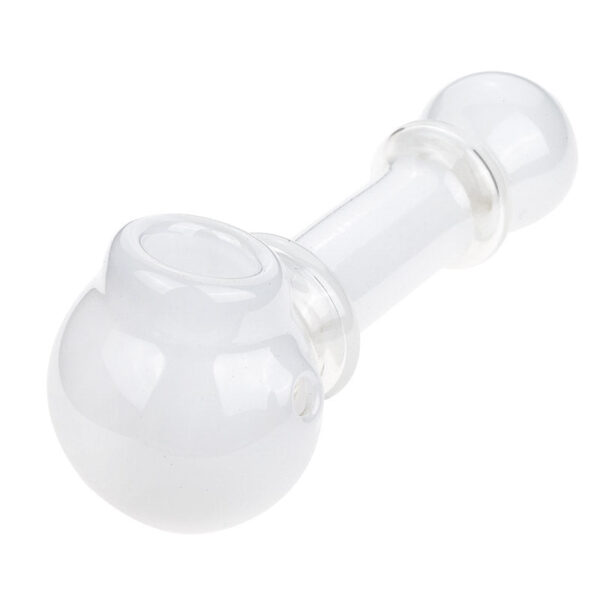White Glass Spoon Pipe w/ Maria Rings | Best Smoke Shop |Free NZ Shipping