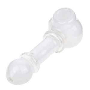 White Glass Spoon Pipe w/ Maria Rings | Best Smoke Shop |Free NZ Shipping