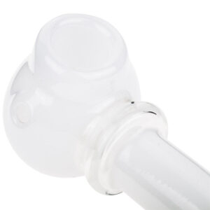 White Glass Spoon Pipe w/ Maria Rings | Best Smoke Shop |Free NZ Shipping