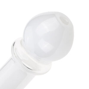 White Glass Spoon Pipe w/ Maria Rings | Best Smoke Shop |Free NZ Shipping