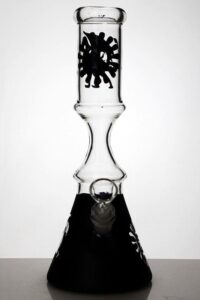 12″ color coated glass water bongs