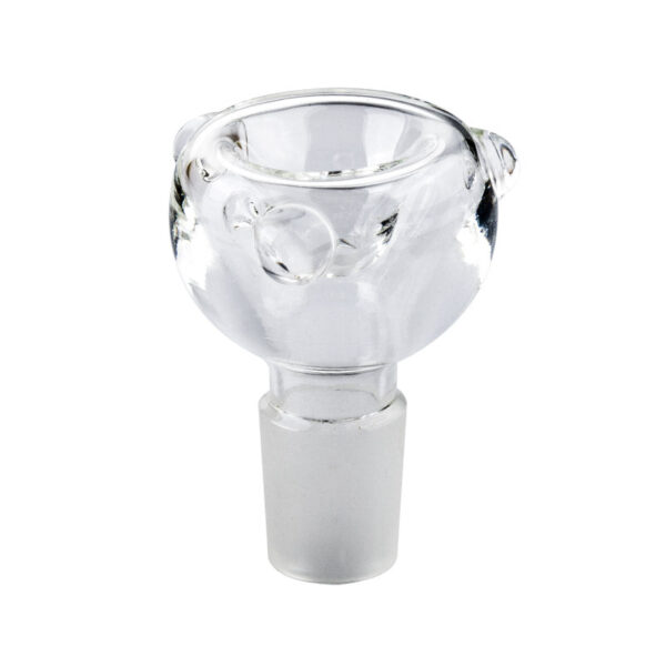 18mm Male Clear Round Bong bowl | For Sale | Free NZ Shipping