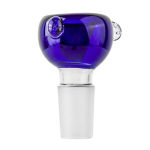 18mm Male Cobalt Round Bong Bowl | Slides For Sale | Free NZ Shipping