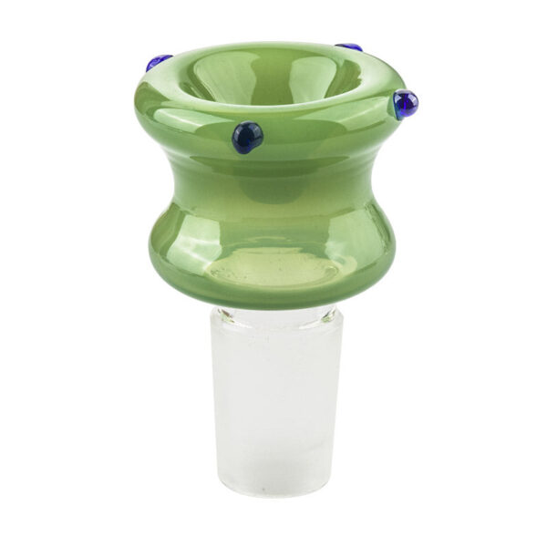 18mm Male Green Bong Bowl With Blue Marbles | For Sale | Free NZ Shipping
