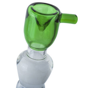 18mm Male Green Bong Bowl With One Handle | Slide For Sale | Free NZ Shipping