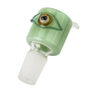 18mm Male Green Eye Bong Bowl With Handle | For Sale | Free NZ Shipping