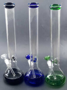 19" Straight Neck Glass Beaker Bong/Bongs For Sale | Free NZ Shipping