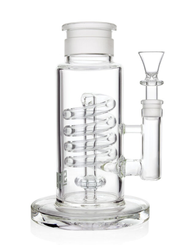 Grav Labs 7″ Stax Flare Base w/ Coil & Shower Head Perc – Clear