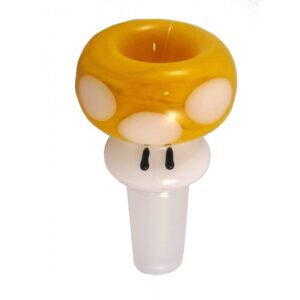 Empire Glassworks – Bowl Piece – Yellow Mushroom – 14mm