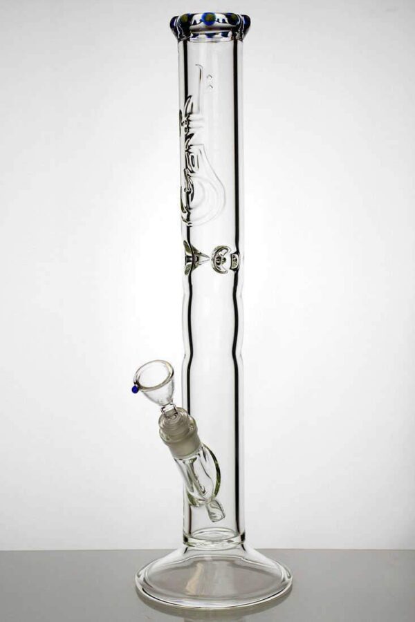 18" Genie Yellow Dot Tube Glass Bong | Bongs For Sale | Free NZ Shipping