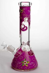 13" Luminous Flower Beaker Bong | Glass Bongs For Sale | Free NZ Shipping