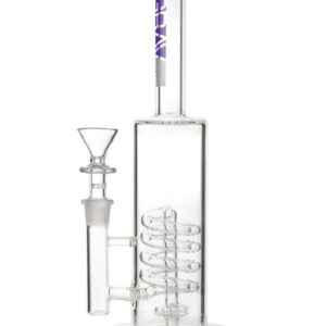 Grav Labs 13″ Flare Stemless Water Pipe w/ Coil Shower Head – Clear