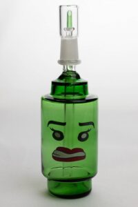 7″ Lego head  2-in-1 glass water bubbler