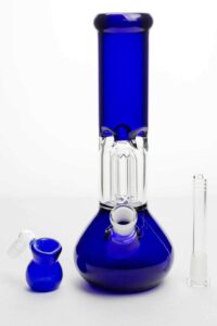11″ glass water bong with 4 arms percolator