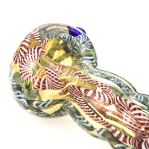 Chunky Glass Spoon Pipe w/ Marble | Weed Bowls For Sale |Free NZ Shipping