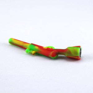 Rifle Silicone Pipe w/ Stainless Steel Bowl