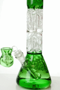 15" Double 6 Tree Arms Percolator | Water Glass Bongs | Free NZ Shipping
