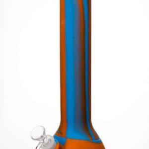13" Stripe Silicone Beaker Bong | Best Bongs Online | Free NZ Shipping